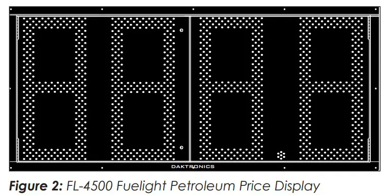 DAKTRONICS FL-3000 Series Petroleum Price Display and Cash Credit Display - Petroleum Price Display 1