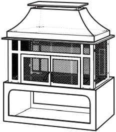 DEKO LIVING COB10504 Fireplace Parts C6