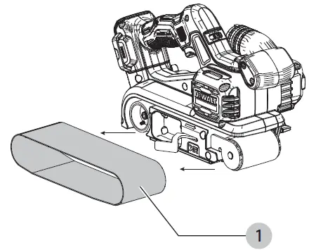 DEWALT -DCW220 -Brushless -Cordless -Belt -Sander -fig (6)