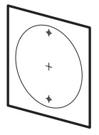 DIGITAL WATCHDOG DWC MF5Wi4TWDMP Ultra Low Profile Vandal Dome IP Camera - Mounting Template