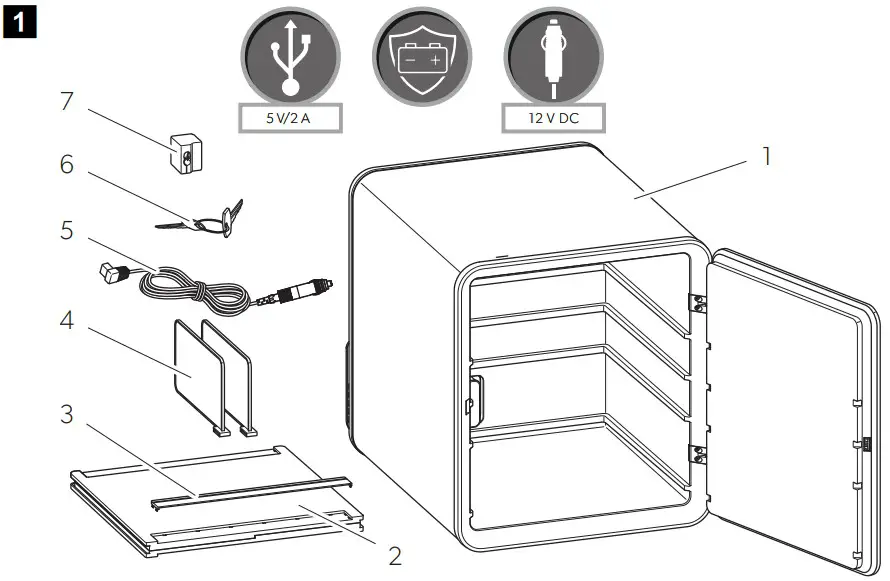 DOMETIC DEL90H Mobile Cooling Delibox - fig 1.