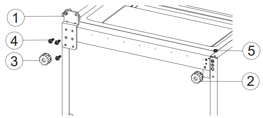 DOMO DO91934 Fridge Freezer - hinge cover