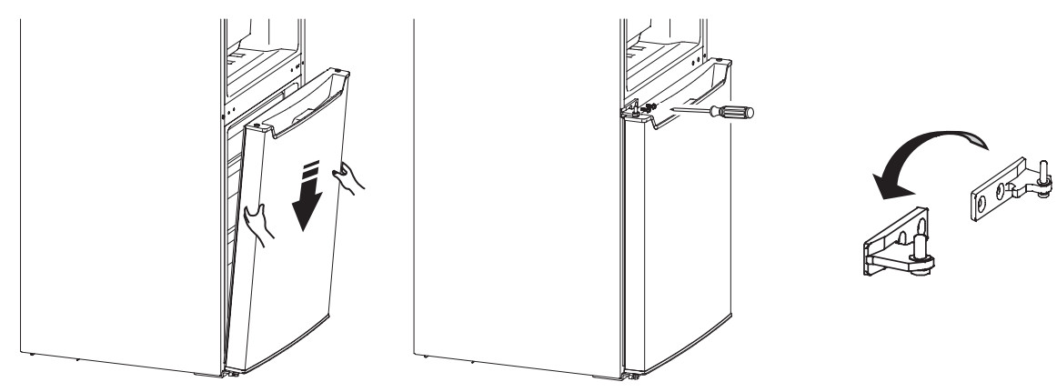 DOMO DO91934 Fridge Freezer - hinge