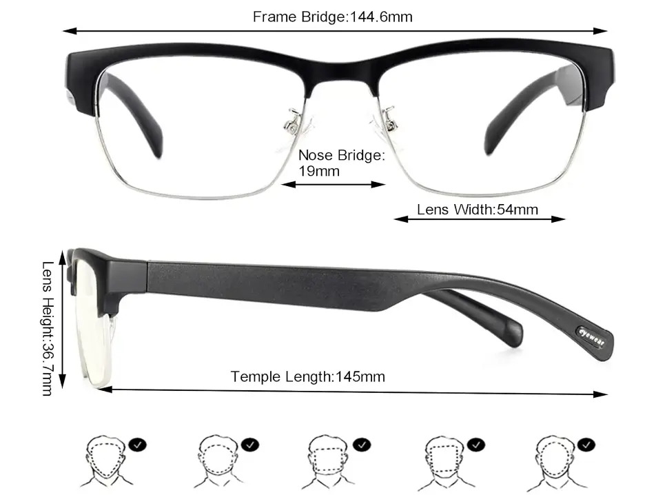 DOVIICO-KY02-Bluetooth-Audio-Smart-Glasses-FIG.1