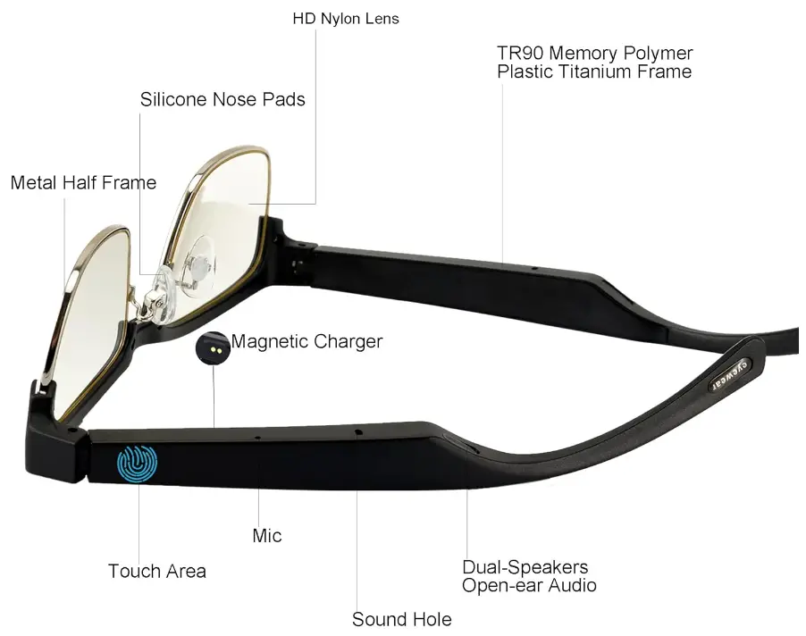 DOVIICO-KY02-Bluetooth-Audio-Smart-Glasses-FIG.2