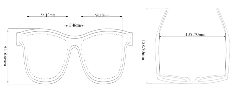DOVIICO-Ky03-red-IPX4-Waterproof-Smart-Glasses-bluetooth-Sunglasses-fig.1
