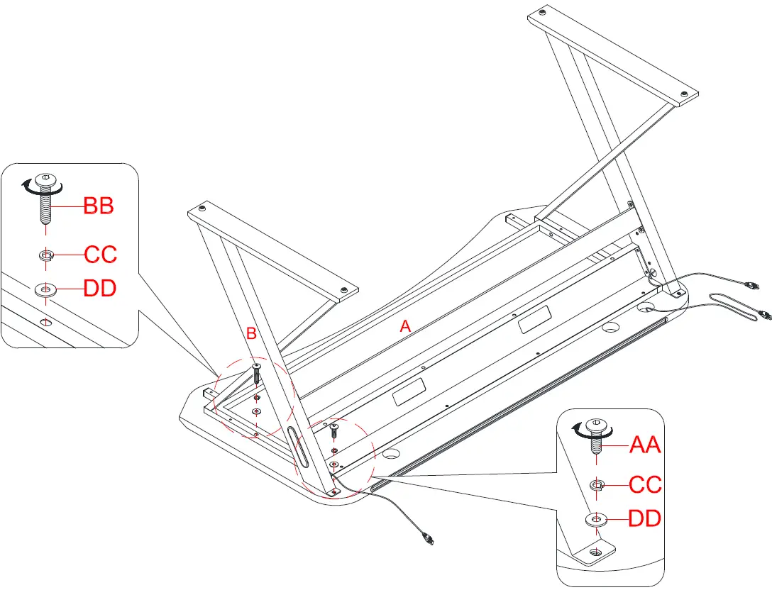 DPS CSC60GD-1 60 Inch Gaming Desk 17