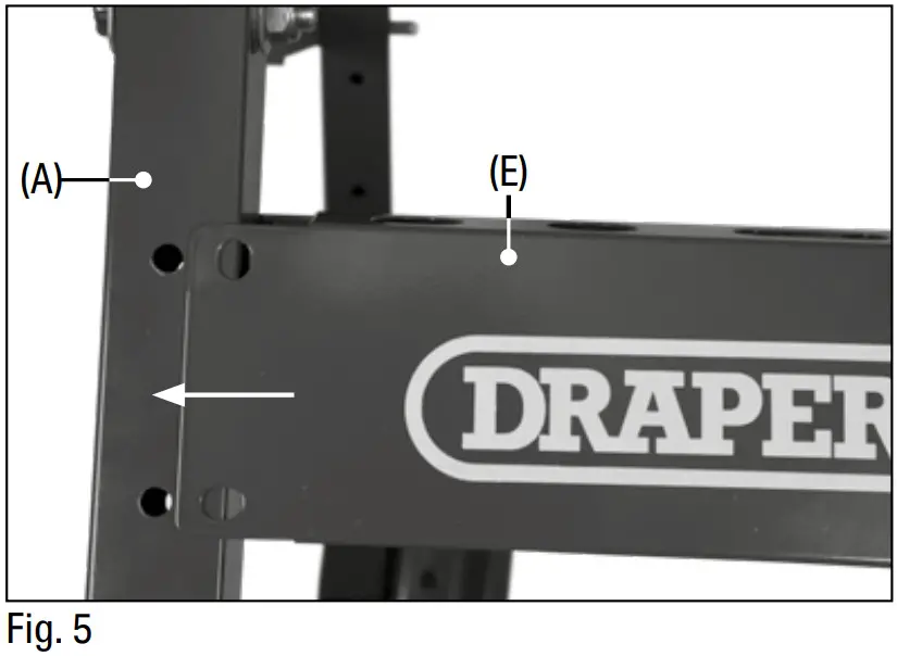 DRAPER 77020 Fold Down Workbench - Crossbars