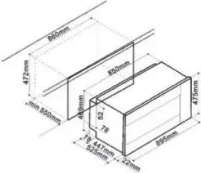DRIJA AMERICA 90 AIR Electric Built In Oven - d2