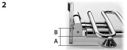 Danfoss 013R9433 VHX-MONO Valve Set for Wall Connection Installation Guide - Place radiator on floor