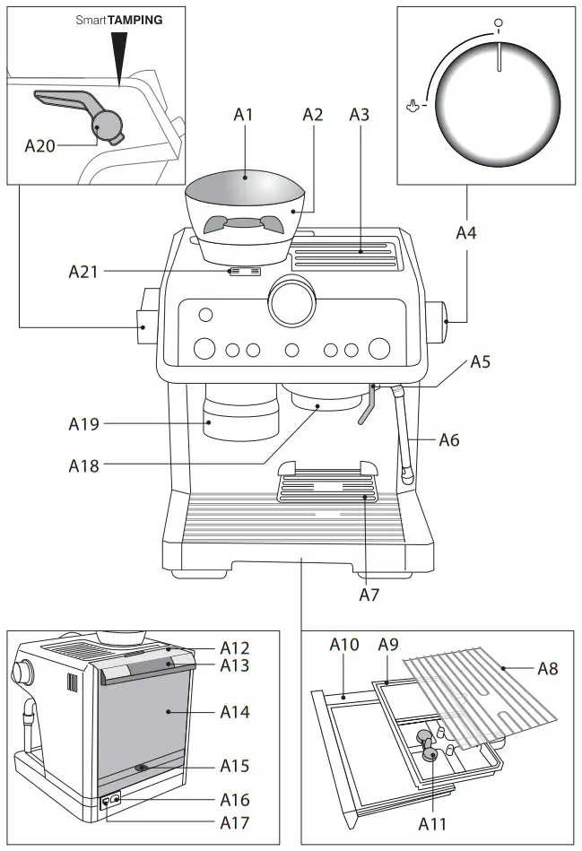 De Longhi EC9355M Coffee Machine - fig 2