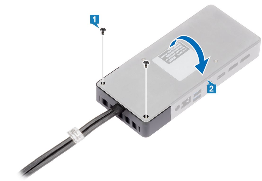 Dell WD19DCS Docking Station Dual Cable User Guide - Remove the two M2.5