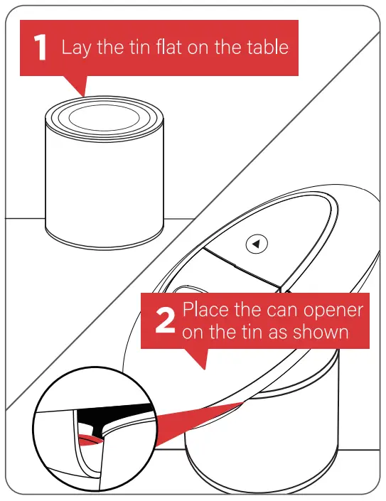 Dr JAR KC08 Automatic Can Opener Hands Free Battery Operated Electric Can Opener Smooth Edge - Battery 3