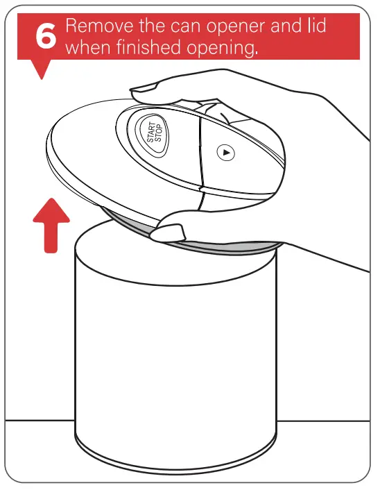 Dr JAR KC08 Automatic Can Opener Hands Free Battery Operated Electric Can Opener Smooth Edge - Sart 1
