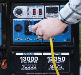 DuroMax XP12000EH Generator 12000 Watt Gas or Propane - USING THE GENERATOR 2