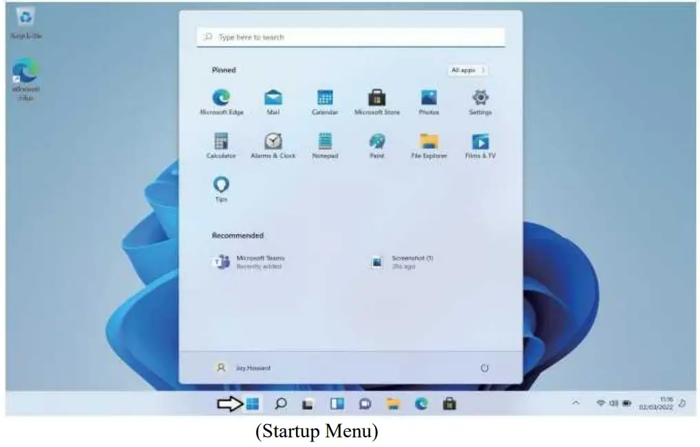 Windows 11 Start Up Menu