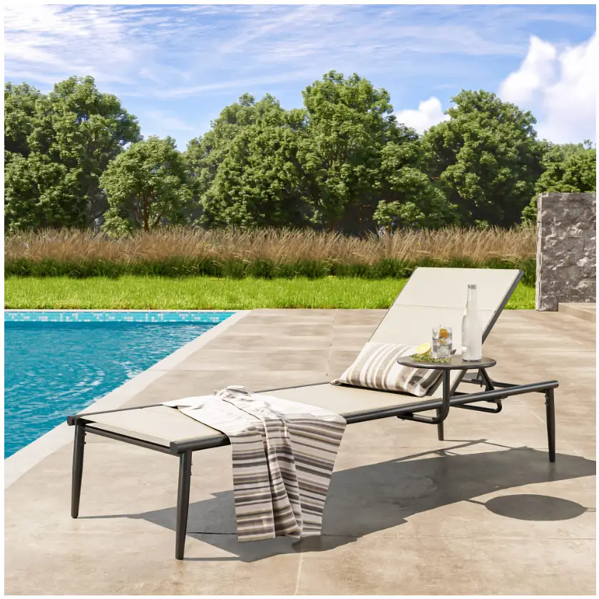 EAST OAK PCL23001 Outdoor Chaise Lounge