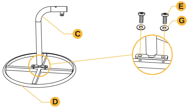 Assemble the small side table