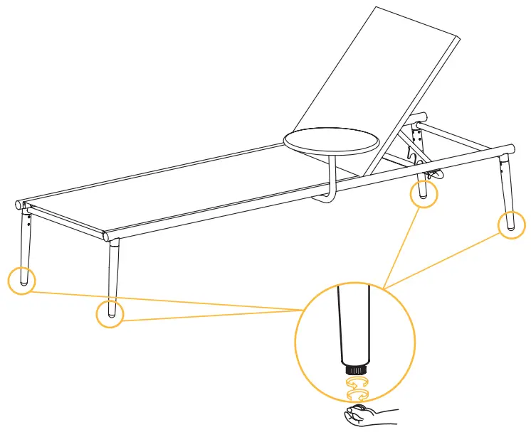 Height adjustment method