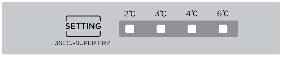 ECG ERB 21531 SE Refrigerator - Control panel