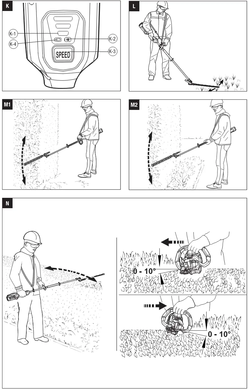 EGO HTX5300 PA 56 Volt Lithium-Ion Cordless Articulating Pole Hedge Trimmer - parts3