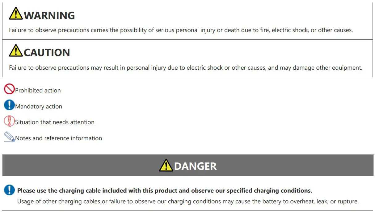 ELECOM M-VM510 Gaming Mouse User Manual - Meaning of symbols