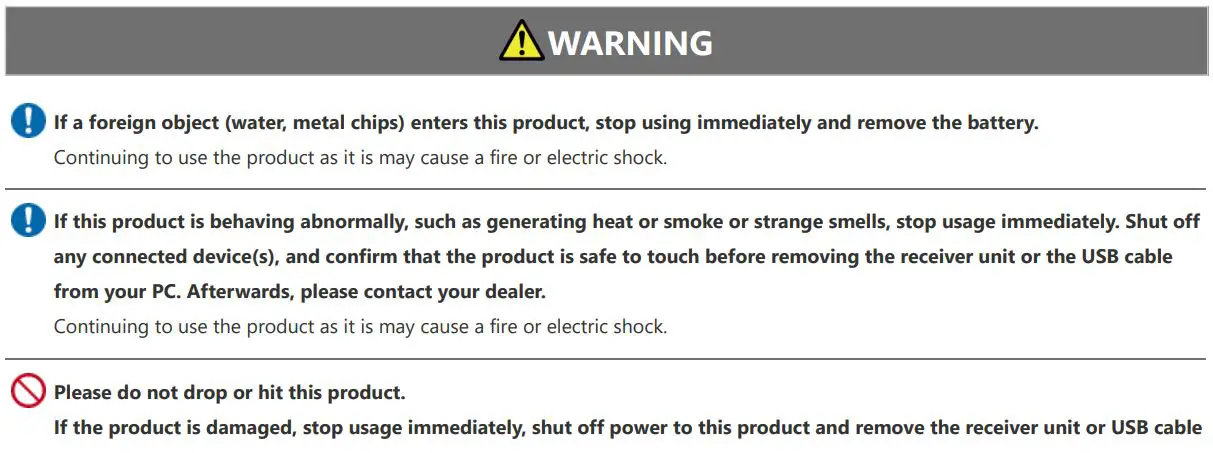 ELECOM M-VM510 Gaming Mouse User Manual - Meaning of symbols