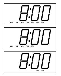 EMERSON CKSW5010 Alarm Clock FM Radio - Selecting the Alarm Week Mode