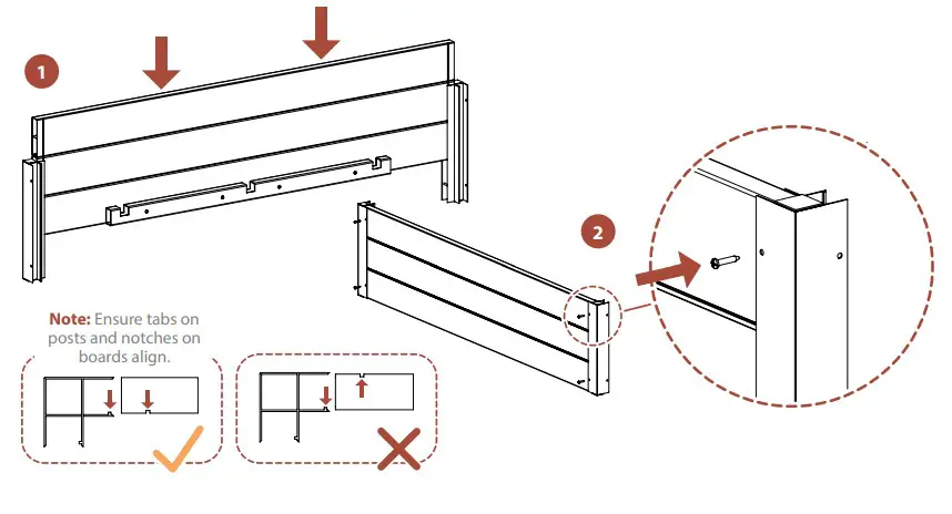 ENCLO EC18006, EC18007 Florence Screen Kit with Planter Box - ASSEMBLING BOARDS