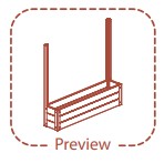 ENCLO EC18006, EC18007 Florence Screen Kit with Planter Box - icon 3