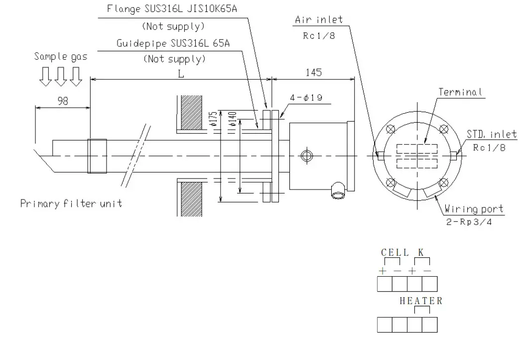ENERGY SUPPORT CORPORATION LP-30H Oxygen Analyzer - Components