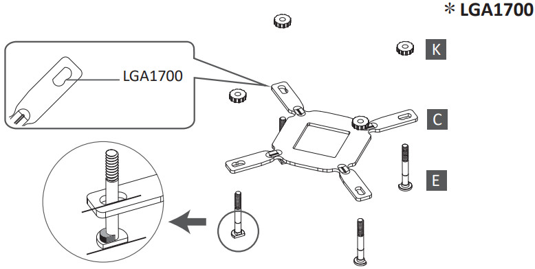 ENERMAX ELC-AQFA360-SQA Addressable RGB AIO Cooler - Intel Installation 3