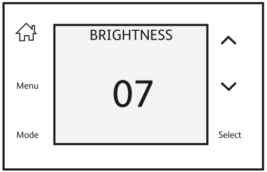 ESi Controls ESRTP4TOUCH Programmable Room Thermostat - Display Brightness 2