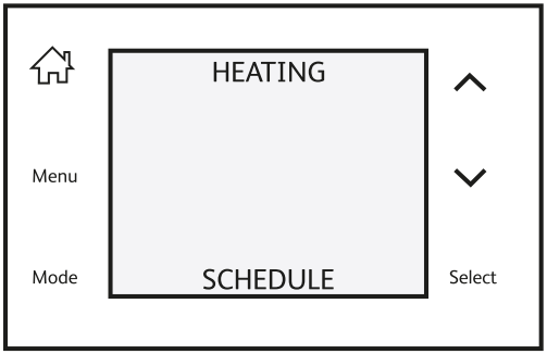 ESi Controls ESRTP4TOUCH Programmable Room Thermostat - Heating Schedule 1