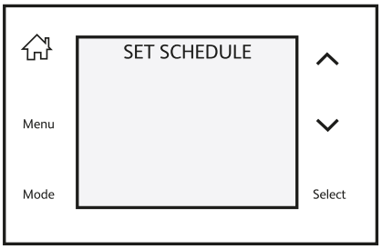 ESi Controls ESRTP4TOUCH Programmable Room Thermostat - Set Schedule
