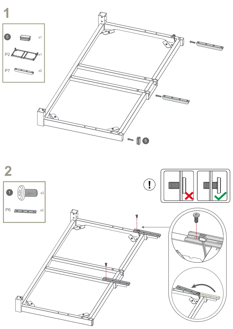 EUREKA ERGONOMIC L60 Music Sensing RGB LED Lights Glass Gaming Desk - PARTS10