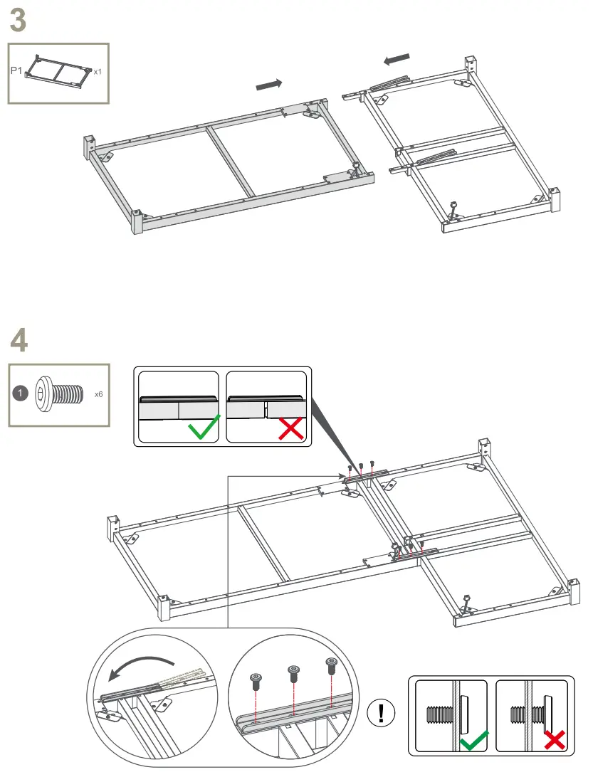 EUREKA ERGONOMIC L60 Music Sensing RGB LED Lights Glass Gaming Desk - PARTS3