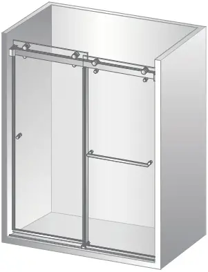 EUROTECH SHOWERS KD60 Vitra 200 Outside Door Right 1