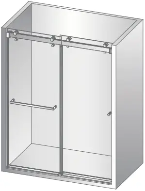 EUROTECH SHOWERS KD60 Vitra 200 Outside Door Right 2