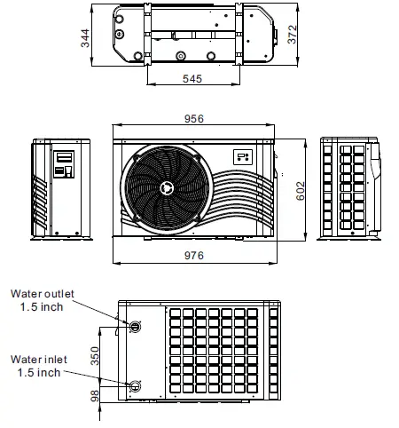 EVOHEAT -Fusion -Series -Swimming -Pool -Heat- Pump -Unit - 01