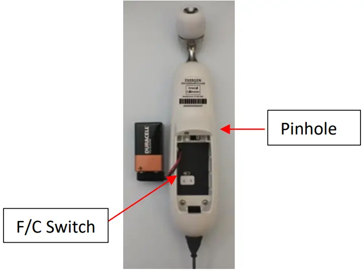 EXERGEN TAT 5000S RS232 QR IFU Mindray Accurate Temperature with Gentle Forehead Scan - Celsius Conversion