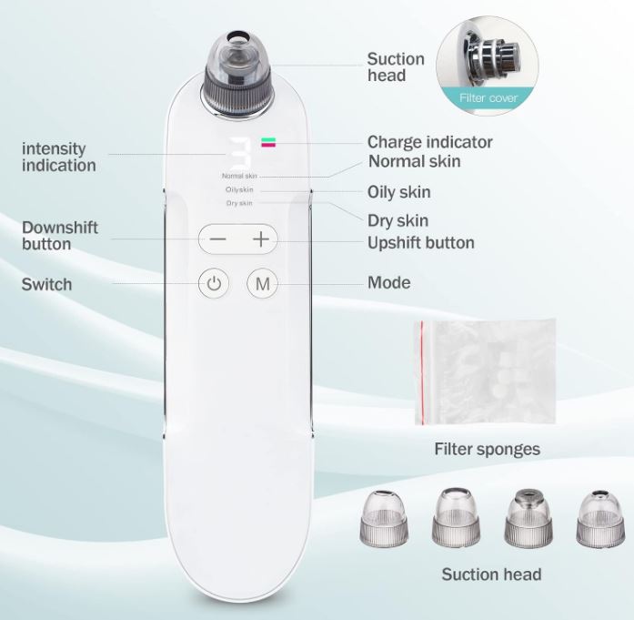 EZBASICS-KD803A-Rechargeable-Blackhead-Vacuum-Cleaner-product-functions