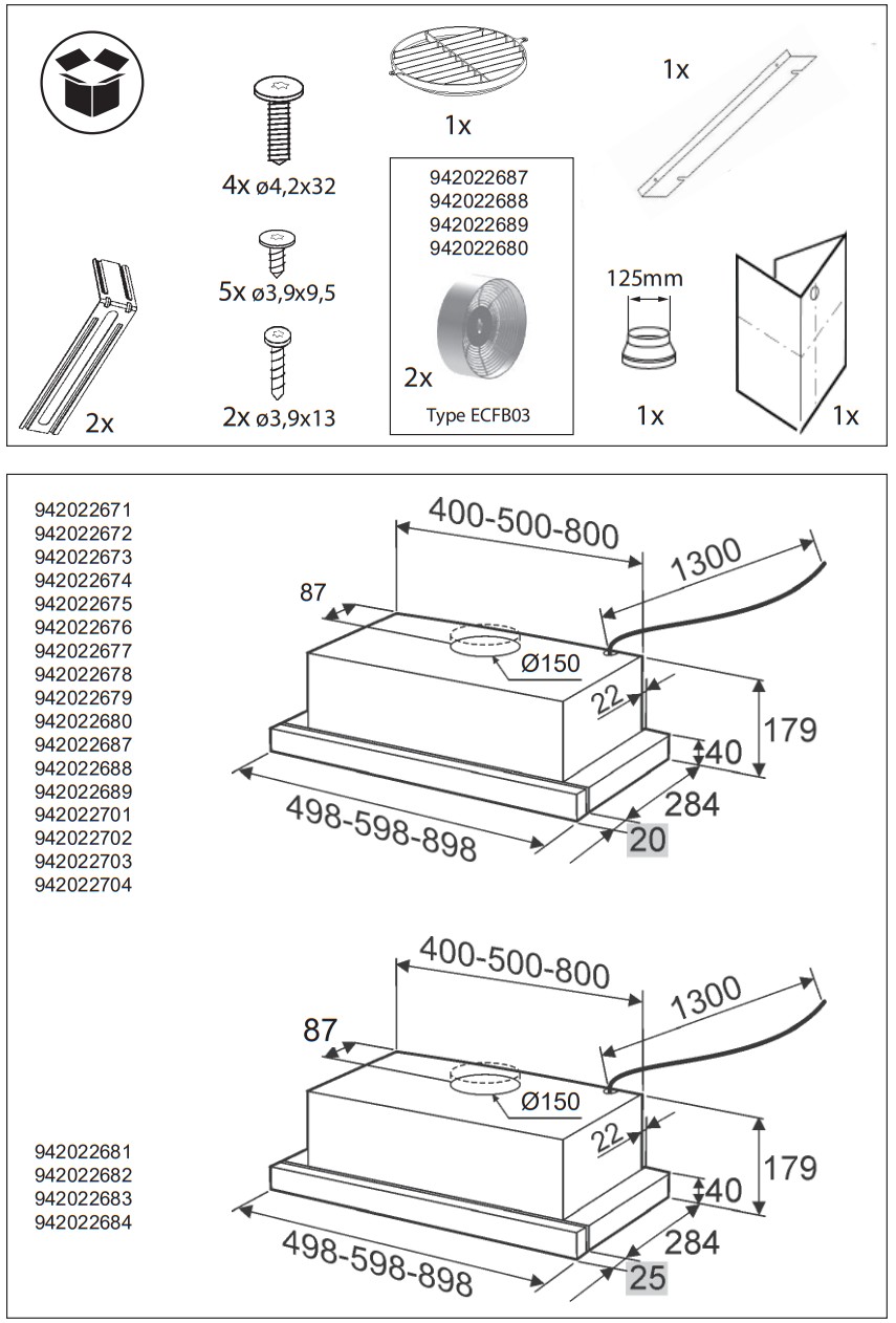 Electrolux LFP325S LEDLights 60cm Cooker Hood - fig 2