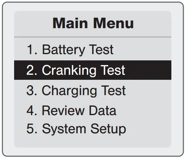 Endeavour Tools ET8664 Battery Tester - . Cranking Test