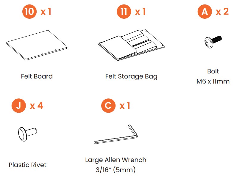 ErGear EGESD13B Electric Standing Desk Adjustable Height with Storage Bag - Step 5