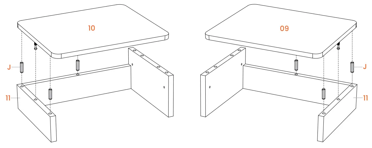 ErGear EGESD5V 1 Electric Standing Desk with Double Drawers  - Drawers 1