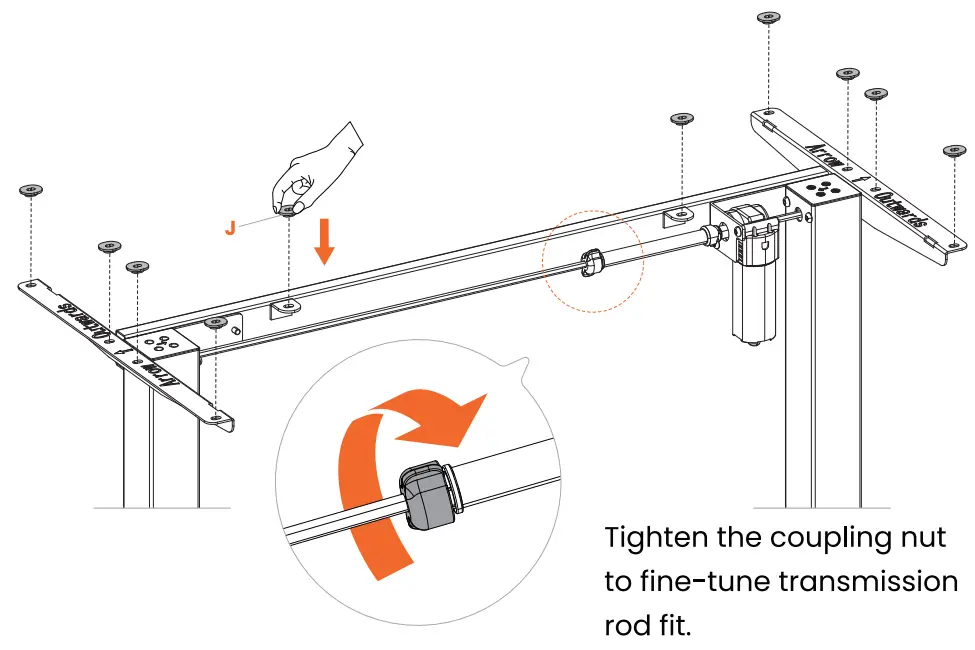 ErGear EGESD5V 3 Electric Standing Desk with Drawe - Lage Road 3