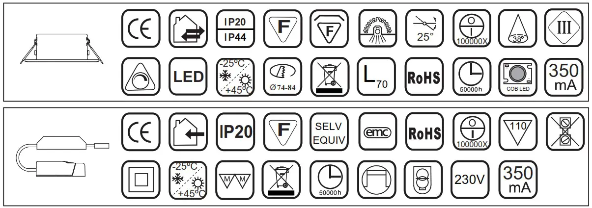 Etman ETLED ISO Adjustable LED Downlight - icon 2