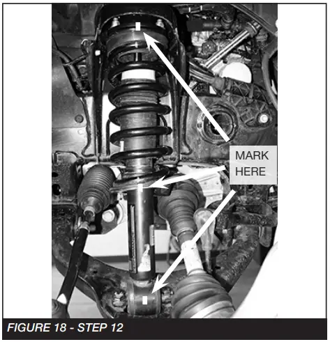 FABTECH FTS22293 3.5 Ball Joint UCA Lift System - Fig 12