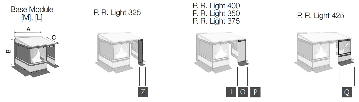 FIAMMA Privacy Room Light Awning Enclosure - Base Module
